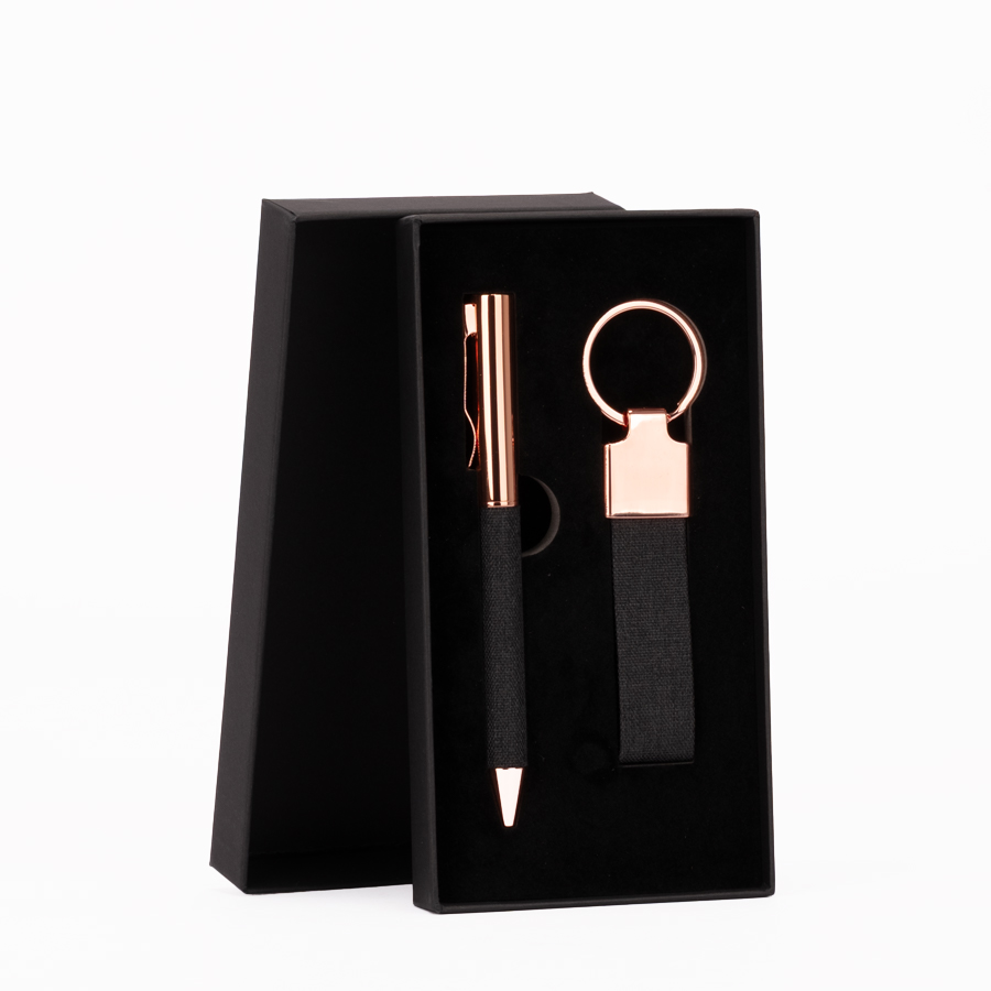 Set de Regalo MINE negro con detalles encobrizados.